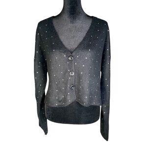 Forever 21 Black Cardigan with Sequins Size Medium​​